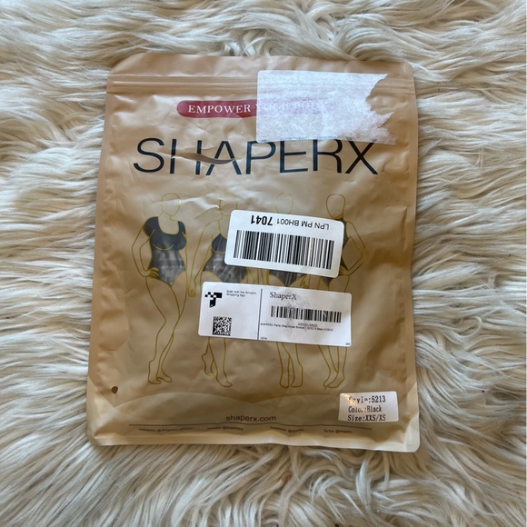 ShaperX Black One-Piece Tummy Control Shapewear Bodysuit Women’s Size XXS/XS NEW - Picture 3 of 7